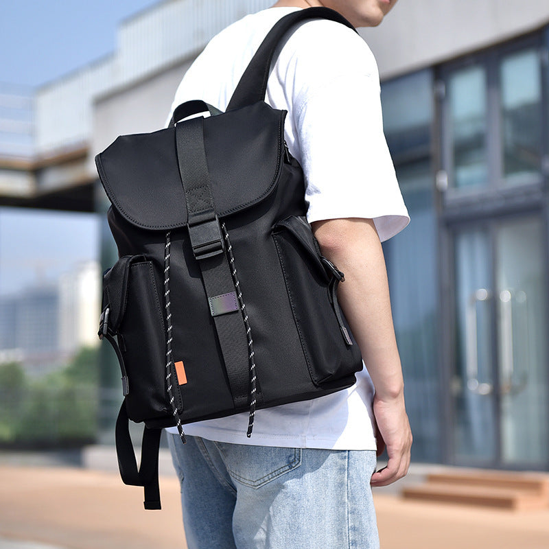 Backpack Casual Simple Solid Color New Large Capacity Limorista