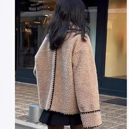 Plush Faux Fur Wool Jacket Limorista
