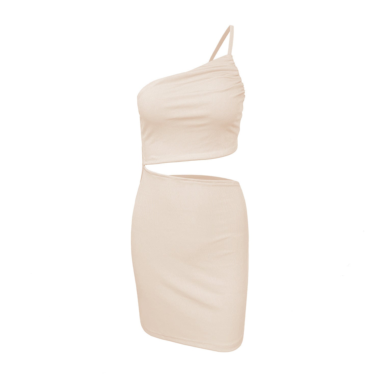 Design Sense Niche Shoulder Drawstring Dress Women Limorista