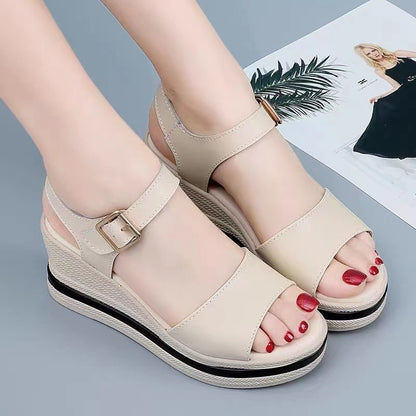 High-rise Sandals With Muffin Bottom Limorista