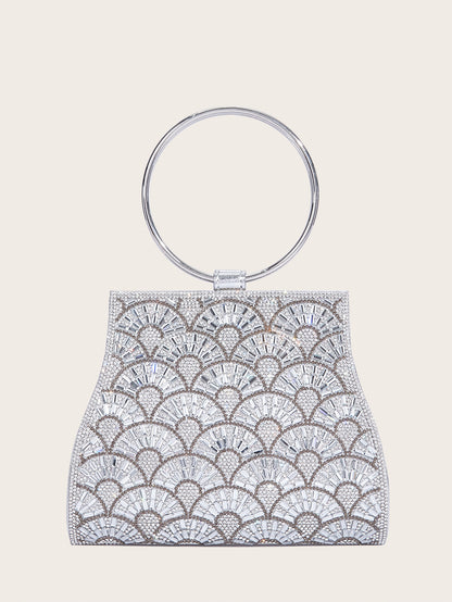 Dinner Bag Inlaid With Diamond PU European And American Chain Limorista