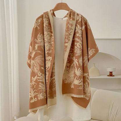 Retro High Sense Artificial Cashmere Scarf Limorista