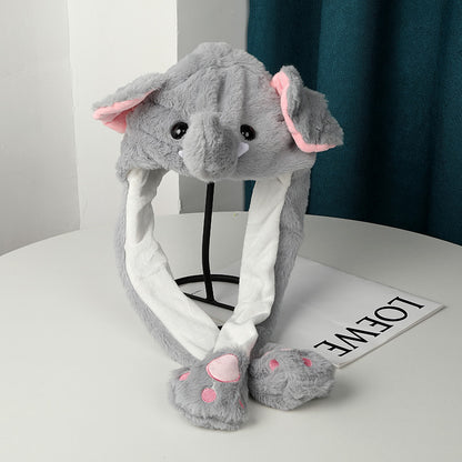 Warm Plush Moving Ear Hat Limorista