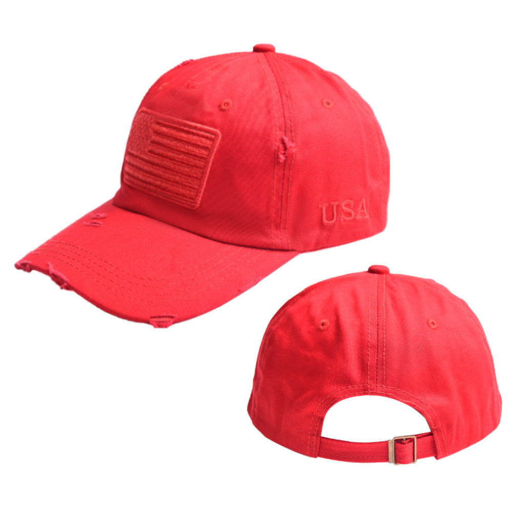 Letter Embroidery USA Flag Baseball Hat Limorista