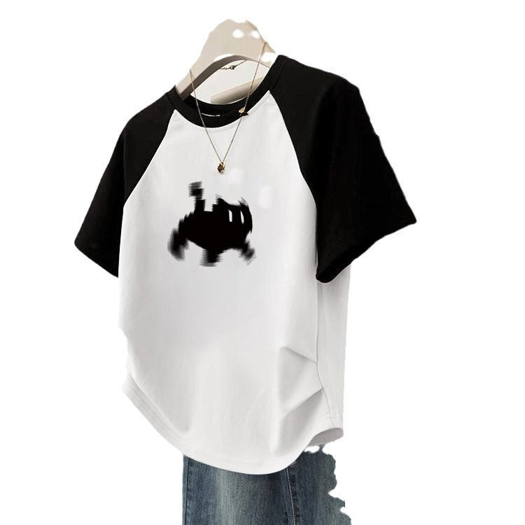 Loose Slimming Short Sleeve Women&