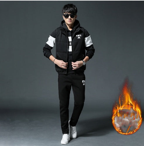 Men Plus Velvet Padded Clothes Suit Limorista