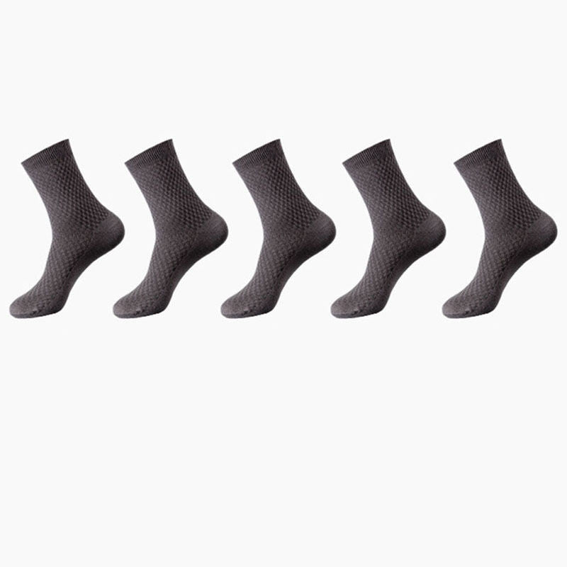 Bamboo Fiber Men Socks Business Breathable Male Limorista
