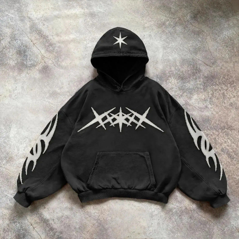 Fashionable Autumn Printed Pullover Hoodie Limorista