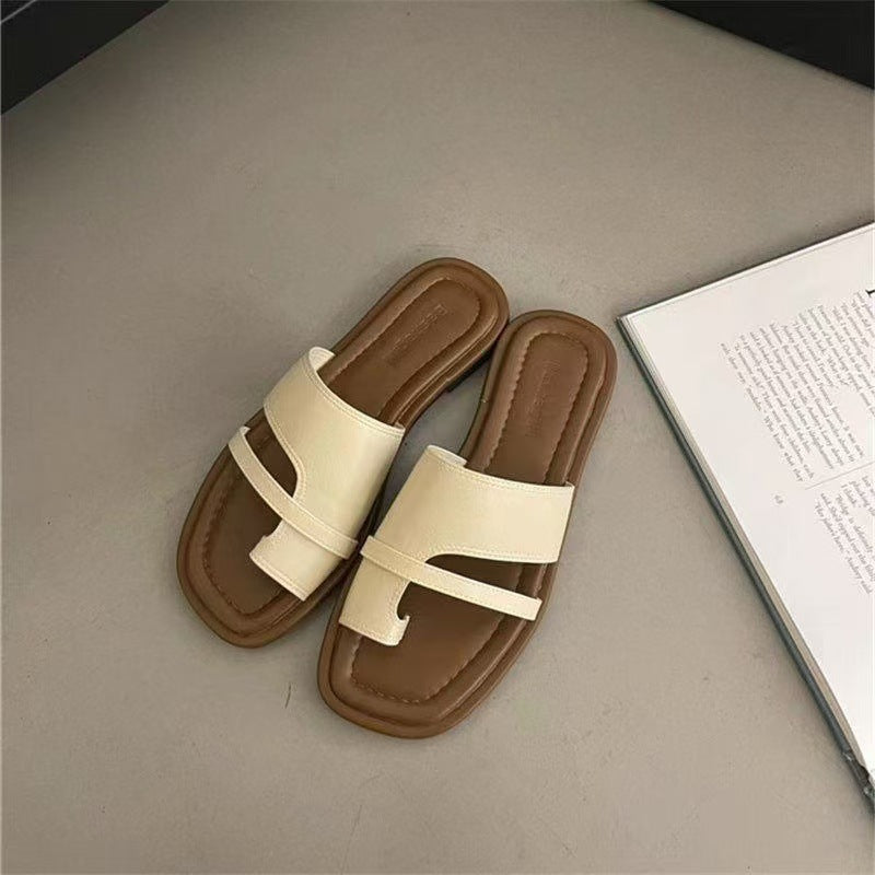 Simple Vacation Style Set Sandals Cool Casual Women&