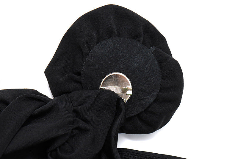 Flower Pleated Scarf Floating Top For Women Limorista