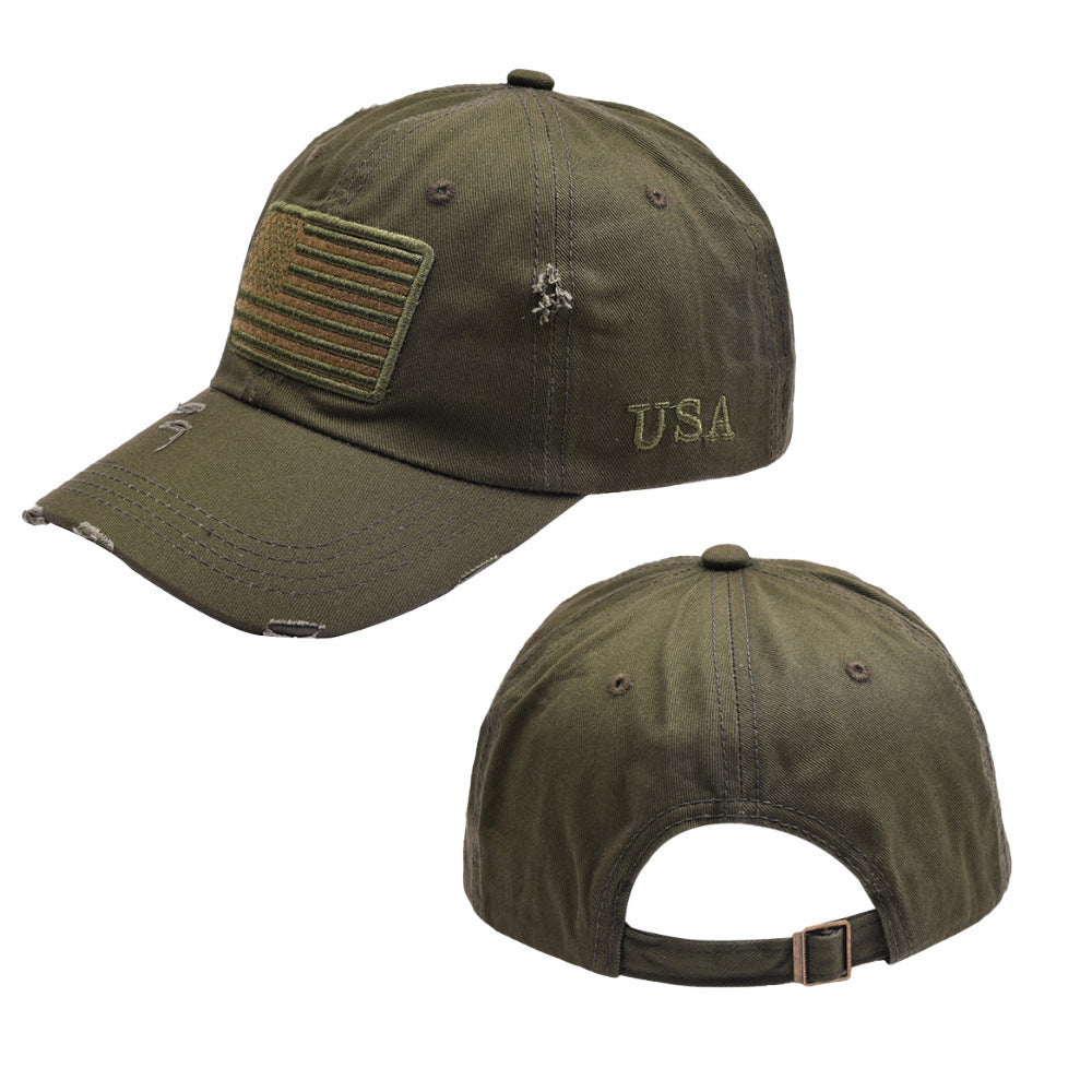 Letter Embroidery USA Flag Baseball Hat Limorista