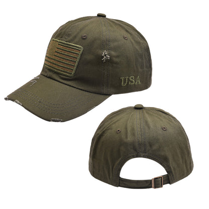 Letter Embroidery USA Flag Baseball Hat Limorista