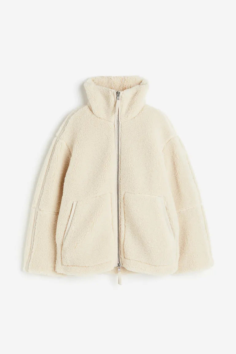 New Fashion Loose Anti-cashmere Personal Leisure Outdoor Zipper Jacket Limorista