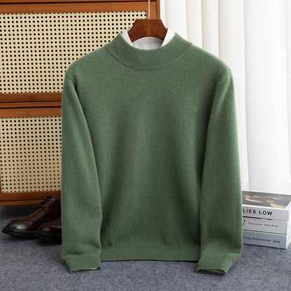 Half-collar Wool Sweater Male Limorista