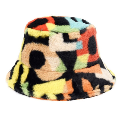 Cow Pattern Female Print Korean Fashion Plush Hat Limorista