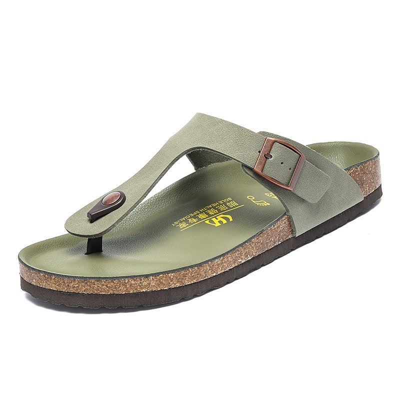 Same Cork Flip-flops Plus Size Outer Wear Limorista
