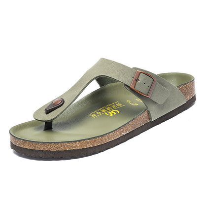 Same Cork Flip-flops Plus Size Outer Wear Limorista