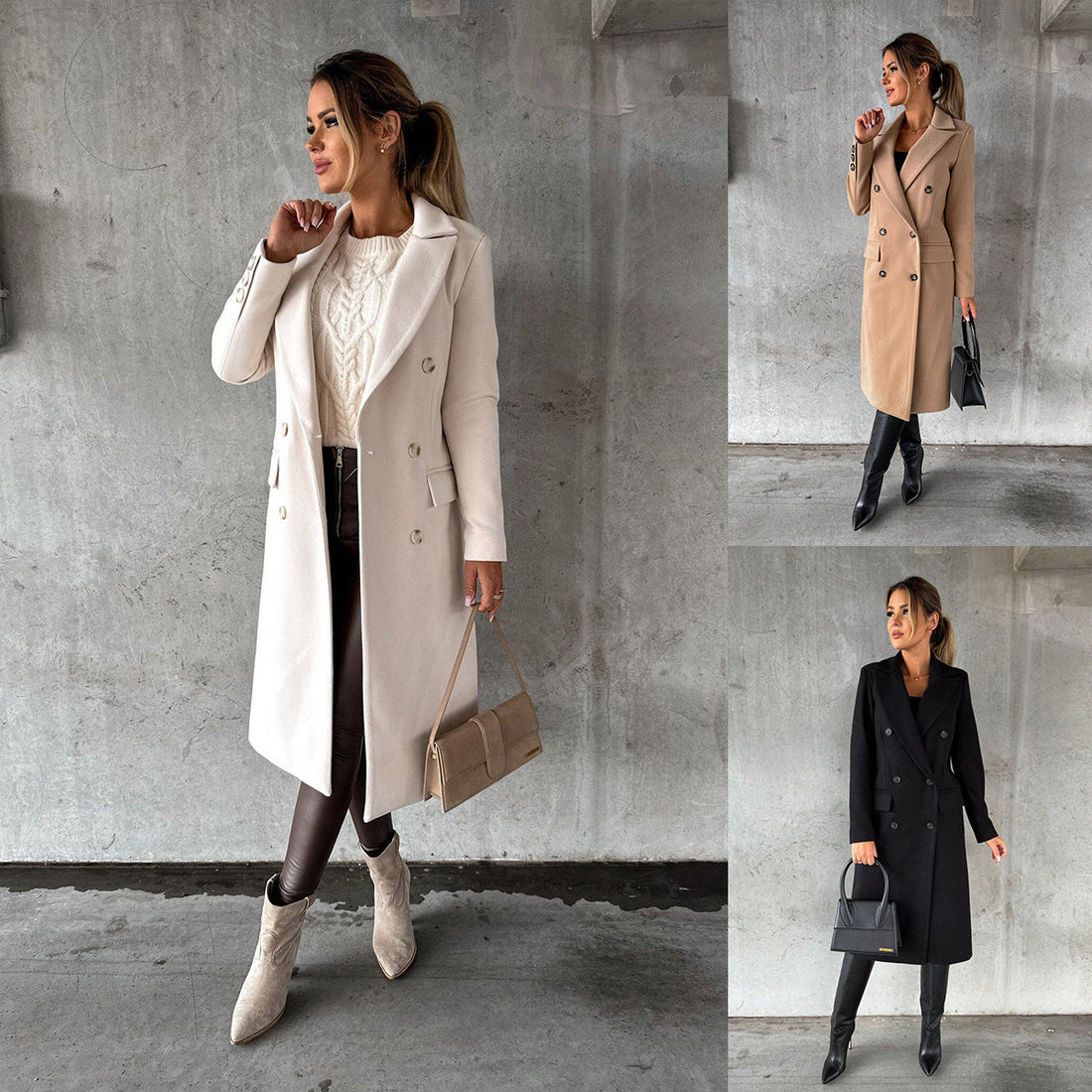 Fashion Casual Woolen Coat Women Limorista