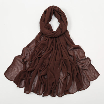 Curling Rayon Wrinkle Scarf Women&