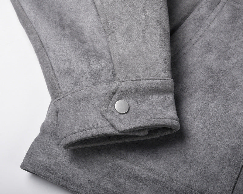 Vintage Solid Deerskin Multi-Pocket Zip Jacket Limorista