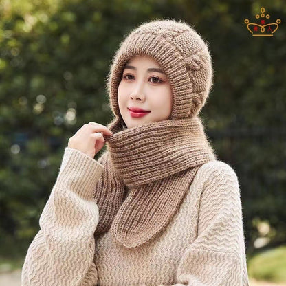 Hat Scarf Thickened Warm-keeping And Cold-proof Snow Hat Limorista