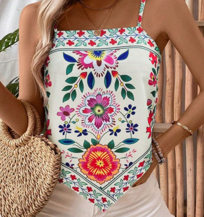 Printed Green Plant Positioning Vest Limorista