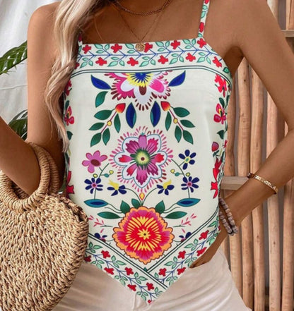 Printed Green Plant Positioning Vest Limorista