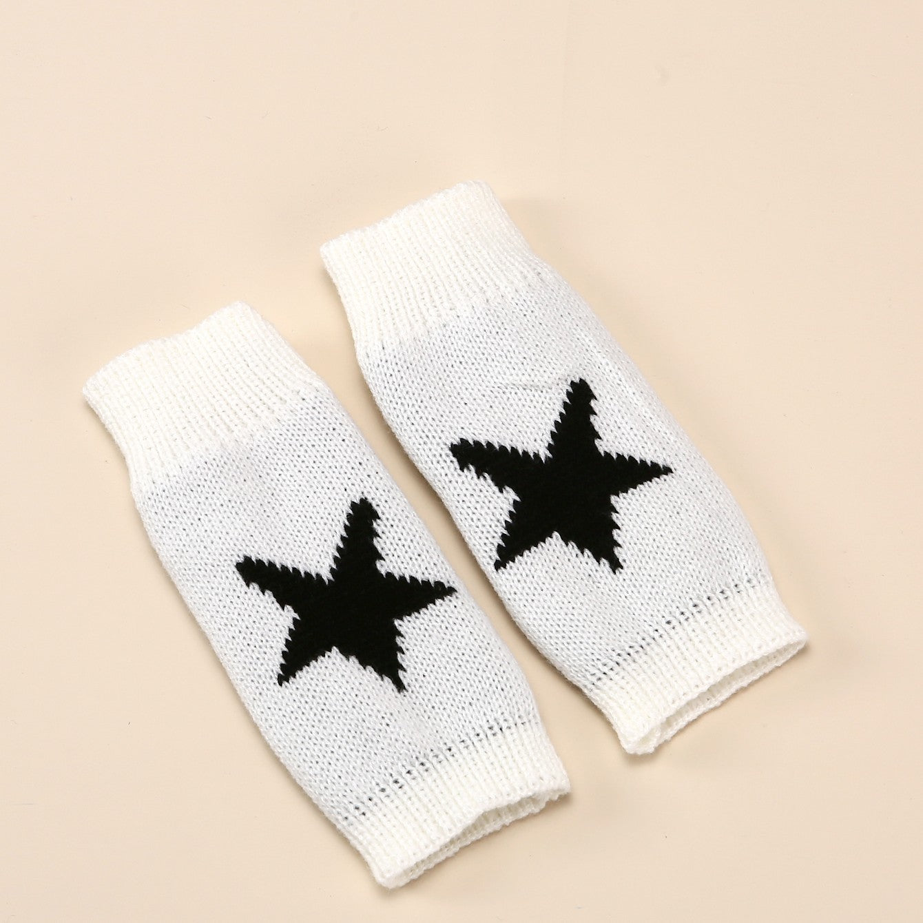 Autumn And Winter Acrylic Wool Five-pointed Star Gloves Warm Oversleeve Limorista
