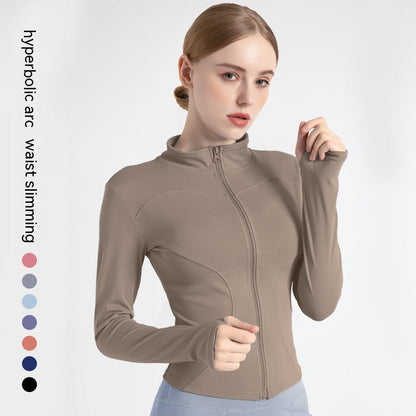 Outer Wear Long Sleeve Quick-drying Skinny Yoga Clothes Slim Fit Slimming Fitness Running Yoga Sports Jacket Limorista