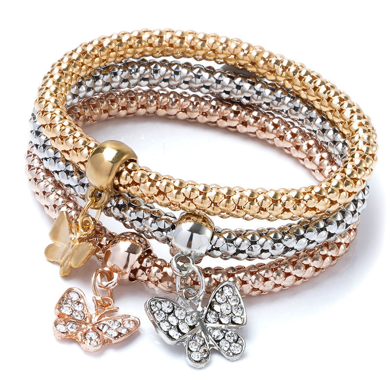 Diamond-embedded Love Pendant Bracelet For Women Limorista