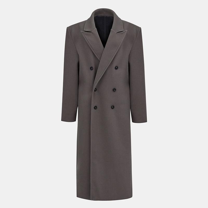 Autumn And Winter Temperament Commute Suit Collar Long Woolen Coat Limorista