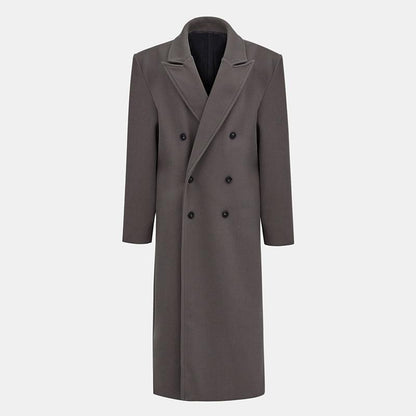 Autumn And Winter Temperament Commute Suit Collar Long Woolen Coat Limorista