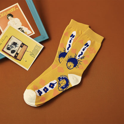 Socks Female Spring And Summer Personality Cartoon Couple Socks Limorista