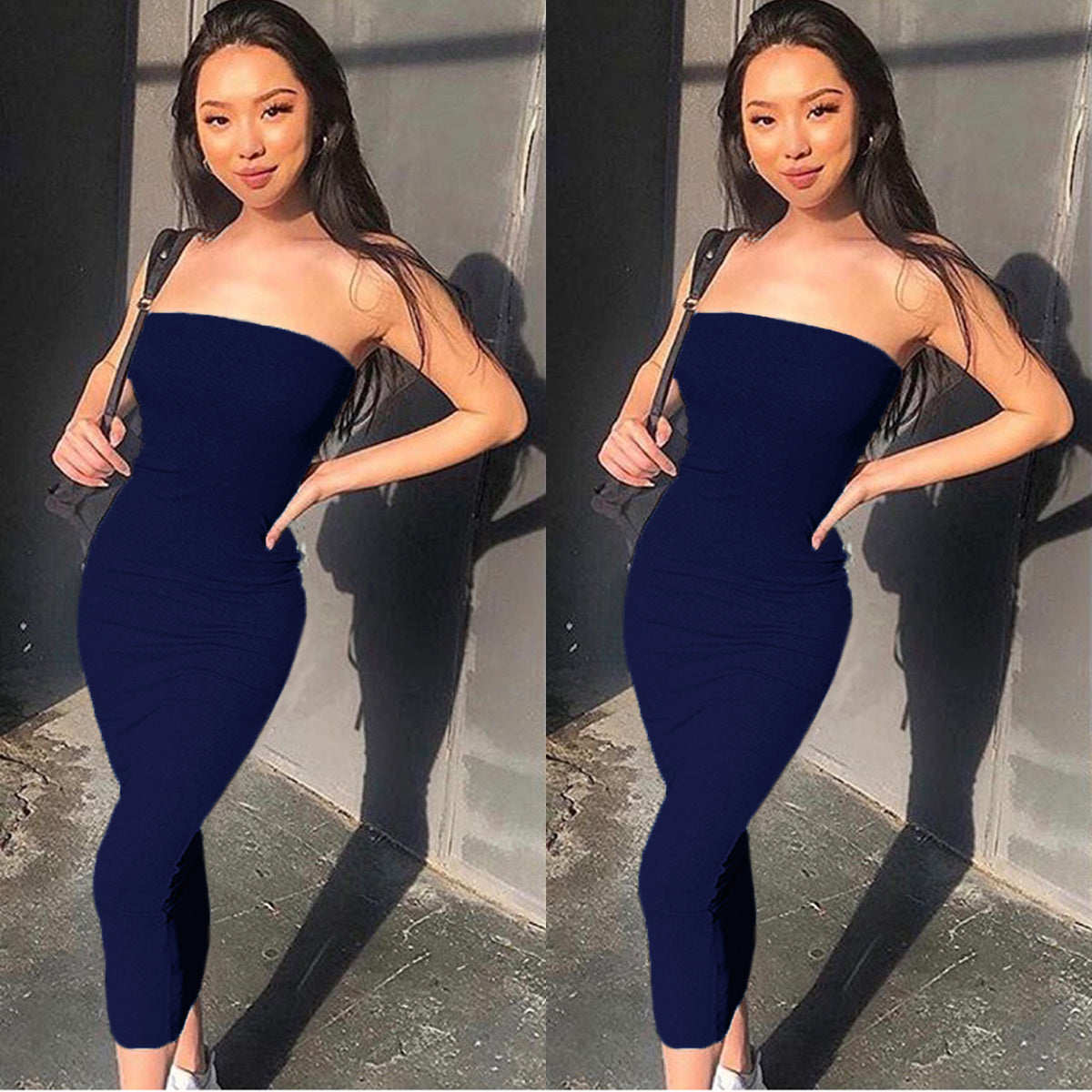 Sleeveless Wrapped Chest Long Beach Dress Women Clothing Summer Limorista
