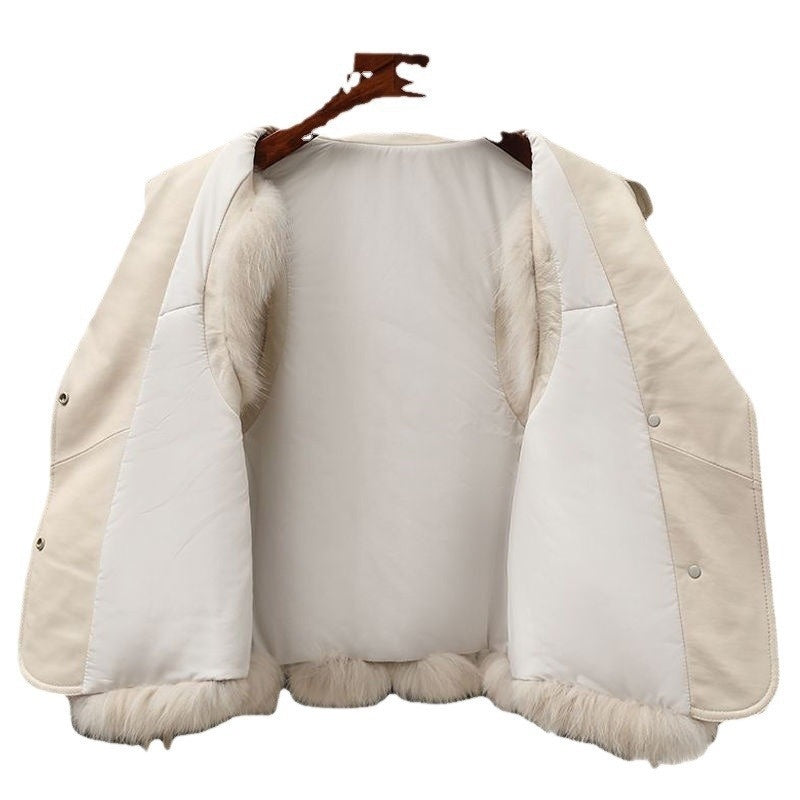 Fur Vest Short Coat Autumn And Winter New Patchwork Winter Fox Fur Jacket Women Short Artificial Fur Coat Elegant Female Warm Vest Limorista