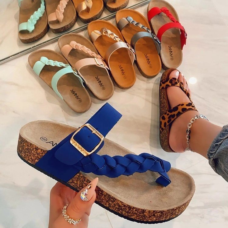 Cork Flip Flops Women Summer Fashion Sandals Limorista