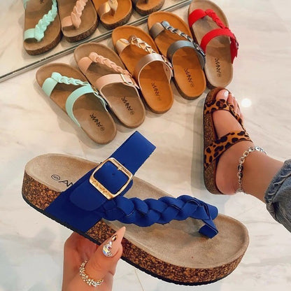 Cork Flip Flops Women Summer Fashion Sandals Limorista