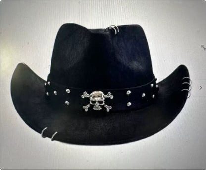 Polyester Retro Jazz Western Cowboy Hat Limorista