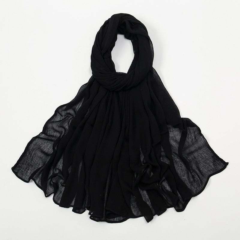 Curling Rayon Wrinkle Scarf Women&