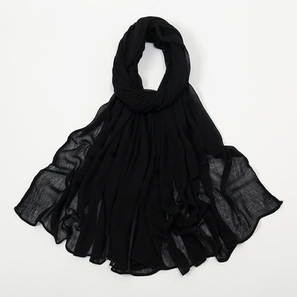 Curling Rayon Wrinkle Scarf Women&