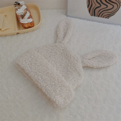 Cute Lambswool Plush Rabbit Ears Hat Limorista
