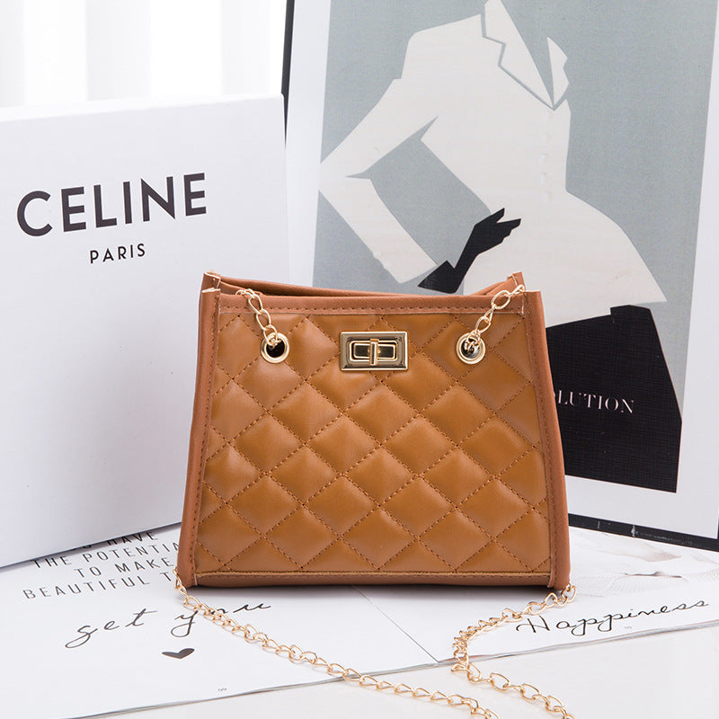 Mini Chain Shoulder Bags Rhombus Sewing Small Square Bags For Women Limorista