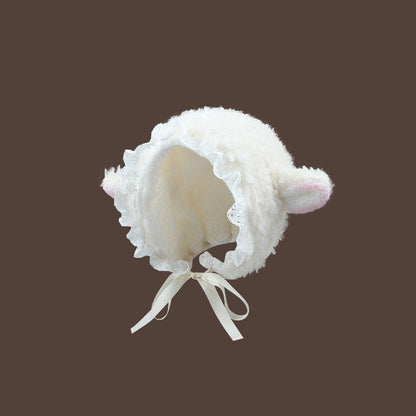 Female Fashion Warm Fleece Surface Ear Protection Overhead Hat Limorista