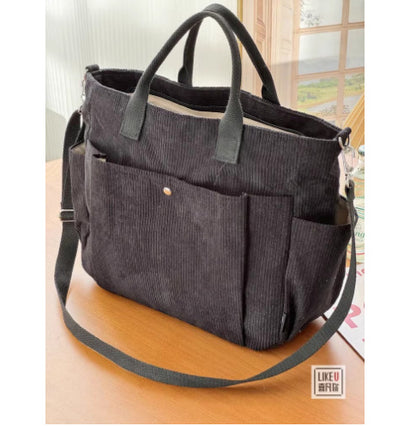 Large Capacity Shoulder Canvas Bag, Commuting Hand Bag Limorista