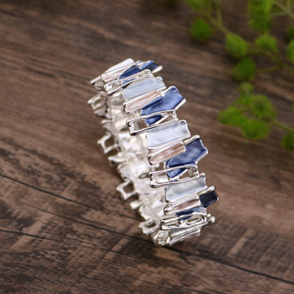 Irregular Colorful Oil Necklace Alloy Bracelet Stitching Women&