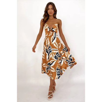 Sweet Tie-neck Sling Dress Women Limorista
