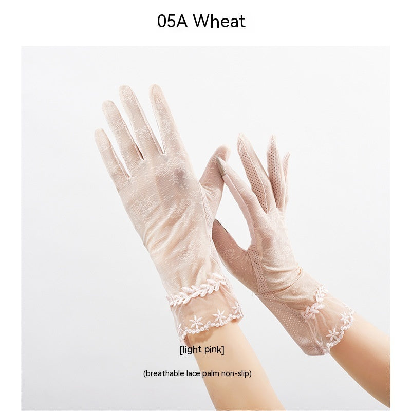 Lightweight Breathable Lace Sun Protection Gloves Limorista