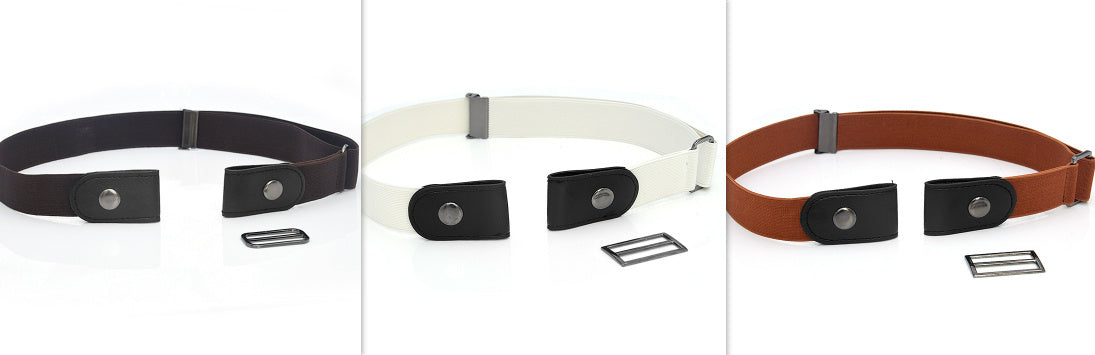 New Slim Elastic Invisible Belt Simple Lazy Belt Fat Elastic Leather Limorista