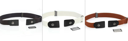 New Slim Elastic Invisible Belt Simple Lazy Belt Fat Elastic Leather Limorista
