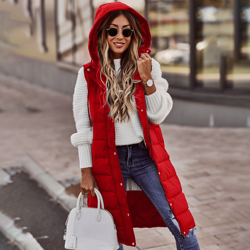 New Fashion Casual Solid Color Hooded Single-breasted Slim Fit Limorista
